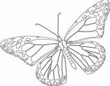 Coloring Pages Butterfly Printable Monarch Tsgos sketch template