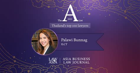 palawi bunnag ilct thailand lawyer profile asia business law