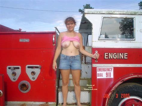 spoiled brat~ sexy in car fire truck january 2007