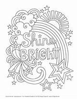 Light Shine Let Coloring Pages Printable Girls Books Kids Mandala Inspirational Adult Quote Animal sketch template