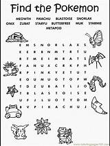Word Printable Pokemon Coloring Pages Searches Search Birthday Print Kids Party Puzzles Pikachu Color Printables Find Activities Cartoon Girls Games sketch template