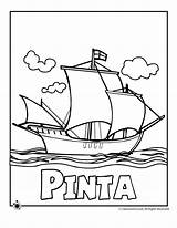 Pinta Columbus Coloring Pages Nina Santa Maria Ship Kids Activities Worksheets Printable Craft Ships Woojr Christopher Kindergarten Print Popular Printer sketch template