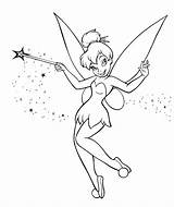 Tinkerbell Coloring Pages Fairy Disney Printable Drawing Kids Drawings Easy Bell Tinker Colouring Book Adult Princess Books Doodles Draw Window sketch template