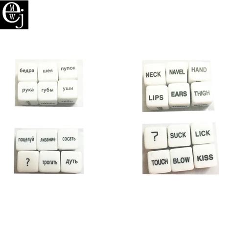 wholesale 10 pair ejmw english dice or russian dice sex toys for adult
