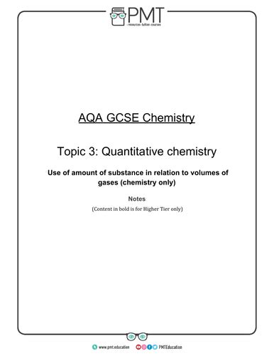 aqa gcse chemistry detailed notes    spec teaching resources