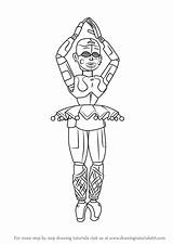 Ballora Fnaf Five Nights Coloring Pages Sister Location Draw Drawing Freddy Freddys Drawings Print Step Para Colorear Dibujos Top Clipart sketch template