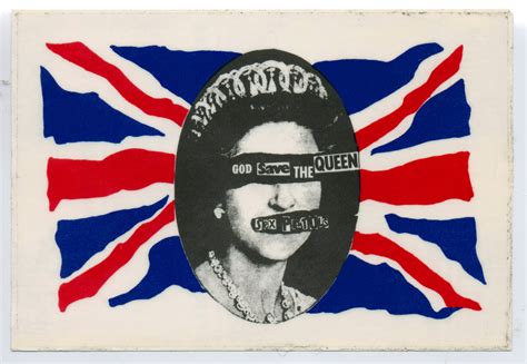sticker to promote the sex pistols single god save the queen the
