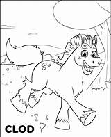 Princess Coloring Knight Nella Pages Printable Horse Clod Print Size sketch template
