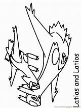 Coloring Kolorowanki Wydrukowania Coloringpages101 Latias Latios Trickfilmfiguren Dragonite Pokemony Malvorlage Cartoni Kategorien sketch template