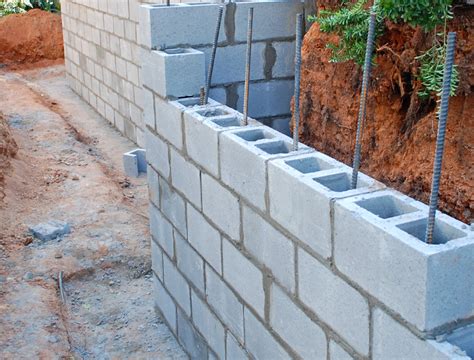 concrete block wall construction