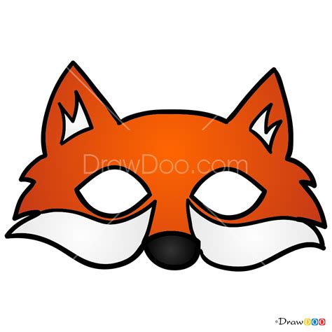 draw fox mask face masks