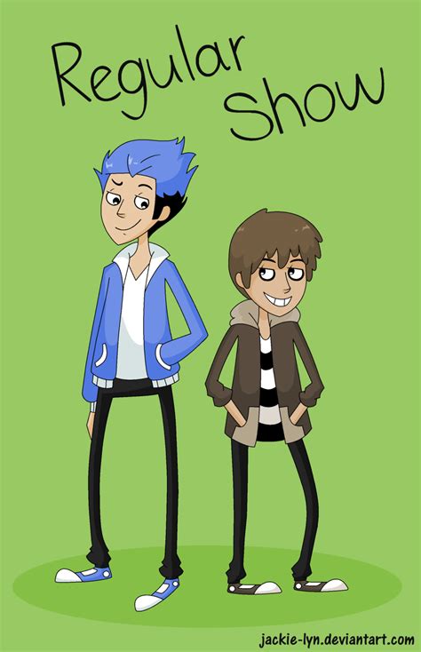 human mordecai and rigby by jackie on deviantart regular show cartoon
