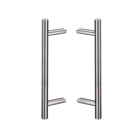 door pull handle  offset  type  satin prima decorative