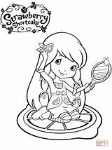 Strawberry Shortcake Coloring Lemon Meringue Pages Nova Cartoon Printable Moranguinho Turma Sua Bedelia Carrying Amelia Pie Drawing Supercoloring Sonhando Cores sketch template