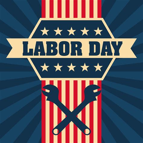 labor day background  silhouette  wrenches  vector art