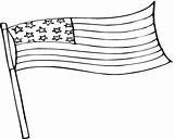 Flag Coloring Pole States United Getcolorings Color Pages Getdrawings sketch template