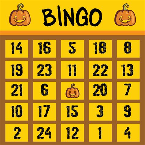 printable bingo halloween