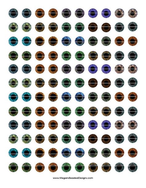 mm realistic human eyes printout collage sheet  eye designs