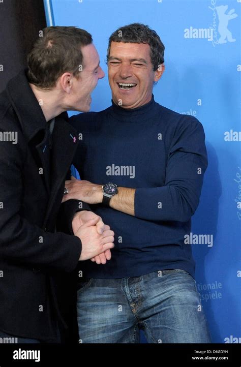 Irish German Actor Michael Fassbender L And Spanish Actor Antonio