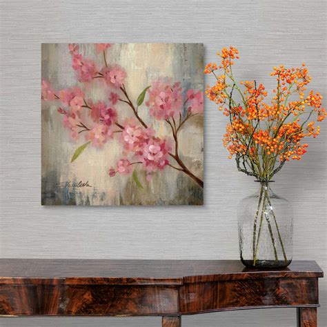 cherry blossom ii canvas wall art print floral home decor ebay