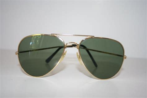 Aviator Sunglasses Military Issued Menswear Eyewear 1970 S