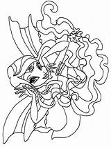 Winx Pages Coloring Layla Club Leila sketch template