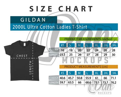 gildan shirt sizing chart