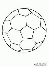 Soccer Ball Coloring Pages Color Print Might sketch template