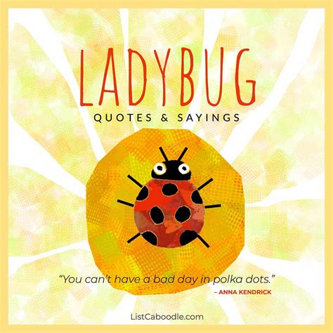 ladybug quotes  bring  good luck