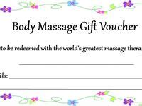 massage gift certificates ideas massage gift certificate massage