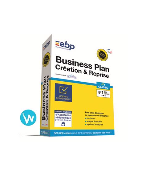logiciel ebp business plan création reprise classic waapos waapos