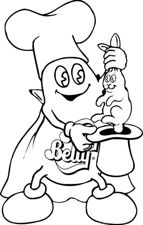 coloring page jelly belly candy company