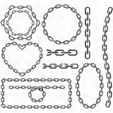 Chain Drawing Clipart Vector Frames Circle Link Tow Borders Clip Illustration Getdrawings Royalty Sketch Line Cliparts Corners Stock Vectors Horned sketch template