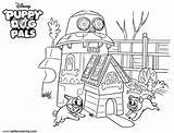 Pals Puppy Dog Coloring Pages Happy Printable Kids sketch template