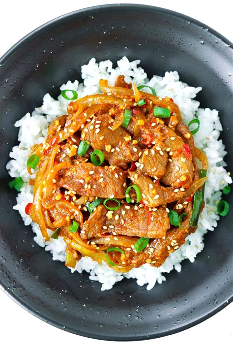 spicy korean pork stir fry easy recipe big flavors  spicy chick