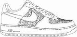 Zapatillas sketch template