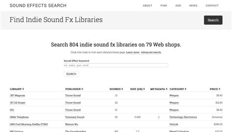 announcing   community sound fx search tool creative field recording