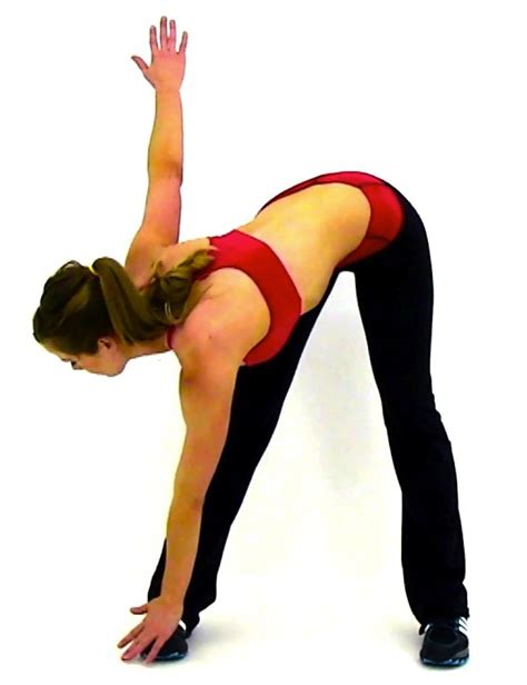 Crossover Toe Touches Lower Back Abs And Obliques 1