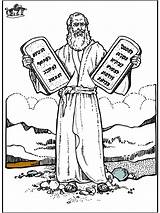 Testament Mose Moses Mozes Bijbel Kleurplaten Bibel Altes Kleurplaat Oude Malvorlagen Gamle Geboden Anzeige sketch template