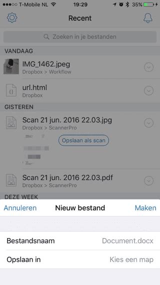 dropbox voegt documentenscanner toe aan ios app
