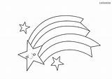 Stern Malvorlage Schweif Ausmalbilder Comets Sterne Comet sketch template