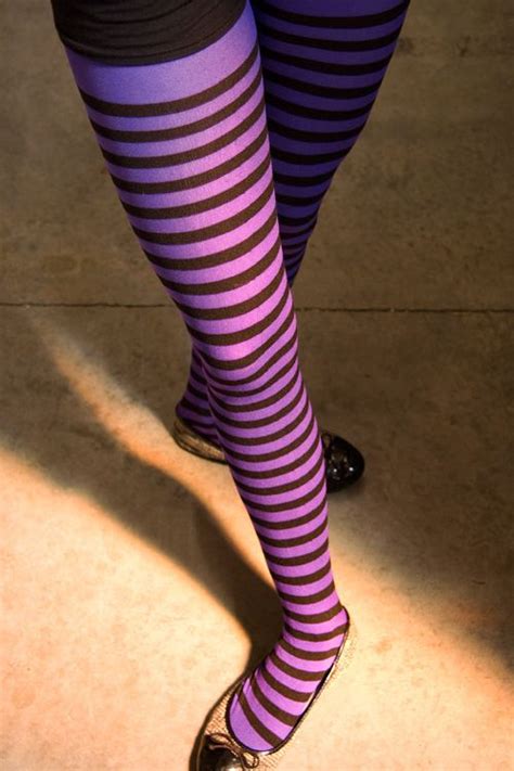 teen titans jinx dc comics inspired fashion striped tights socks tights