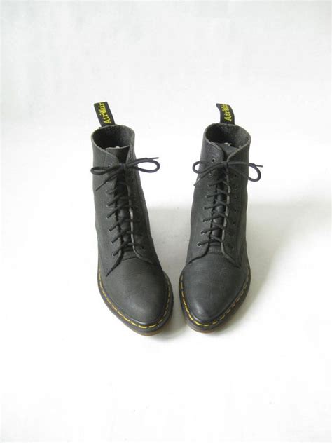 vintage  marten pointy toe black boots size  uk size  etsy boots pointy toe boots
