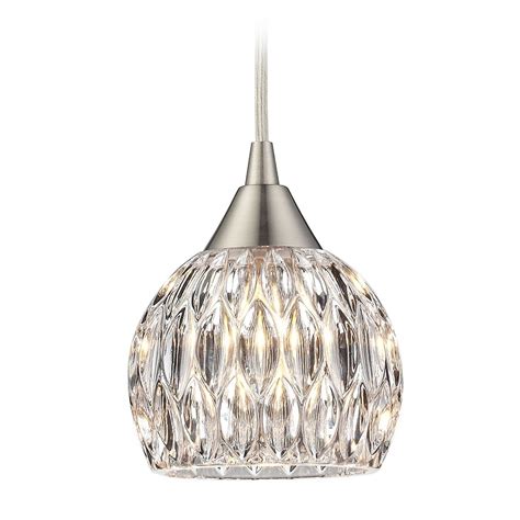 Crystal Mini Pendant Light With Clear Glass 10342 1