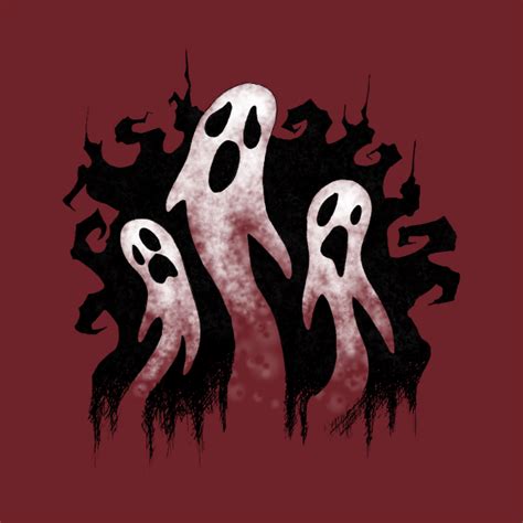 spooky ghosts halloween t shirt teepublic