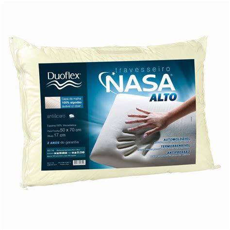 travesseiro nasa astronauta  cm de altura duoflex branco  bom vale  pena