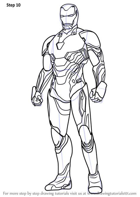 learn   draw iron man  avengers infinity war avengers