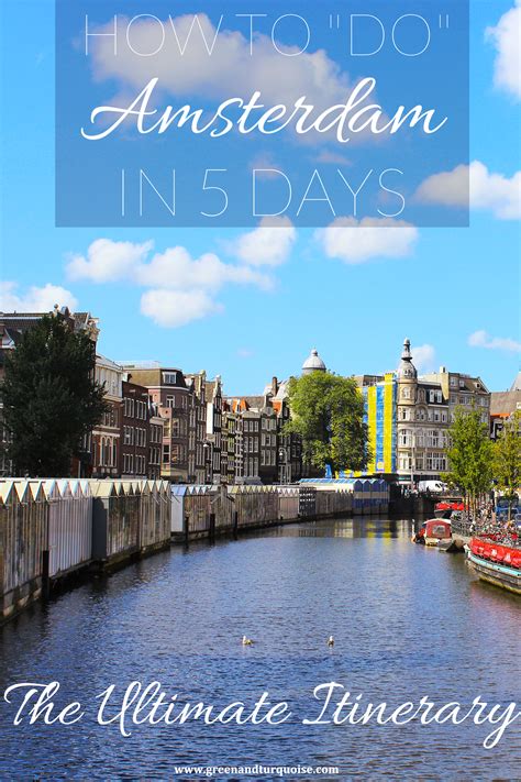 are you going to spend 5 days in amsterdam then this itinerary is a