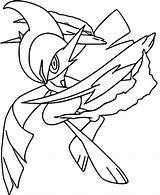 Gallade Colorare Ausmalbilder Malvorlagen Pokémon Ausmalen Rayquaza Charizard Dragonite sketch template