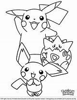Coloring Pokemon sketch template